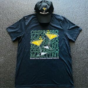 New Wicked Musical Absolute Kahlua Promo Ozspresso Martini Shirt & Hat Size L
